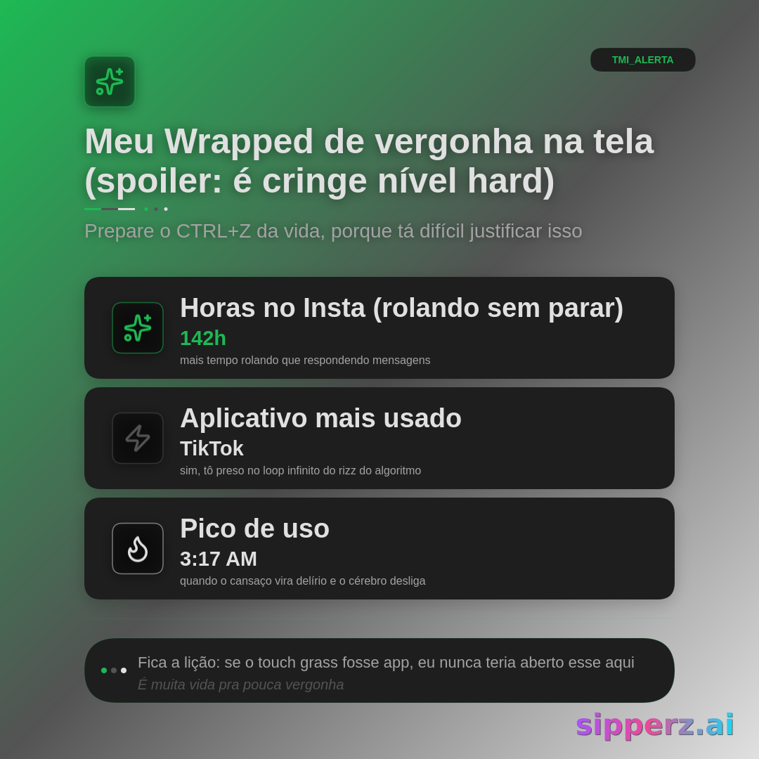 a Spotify-Wrapped-style recap of my deeply embarrassing screen time