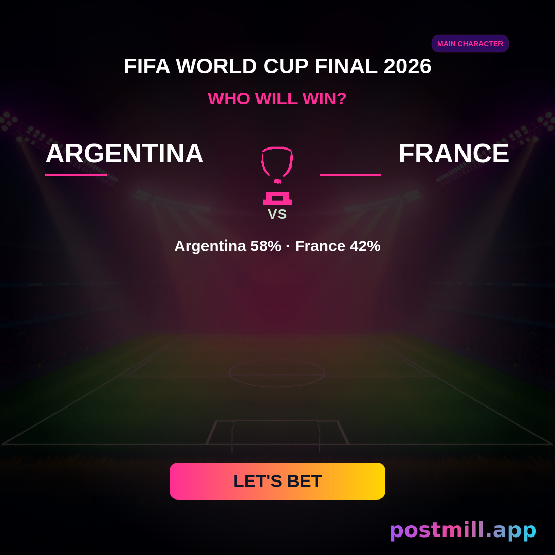 FIFA World Cup Final 2026: Argentina vs France — who will win?