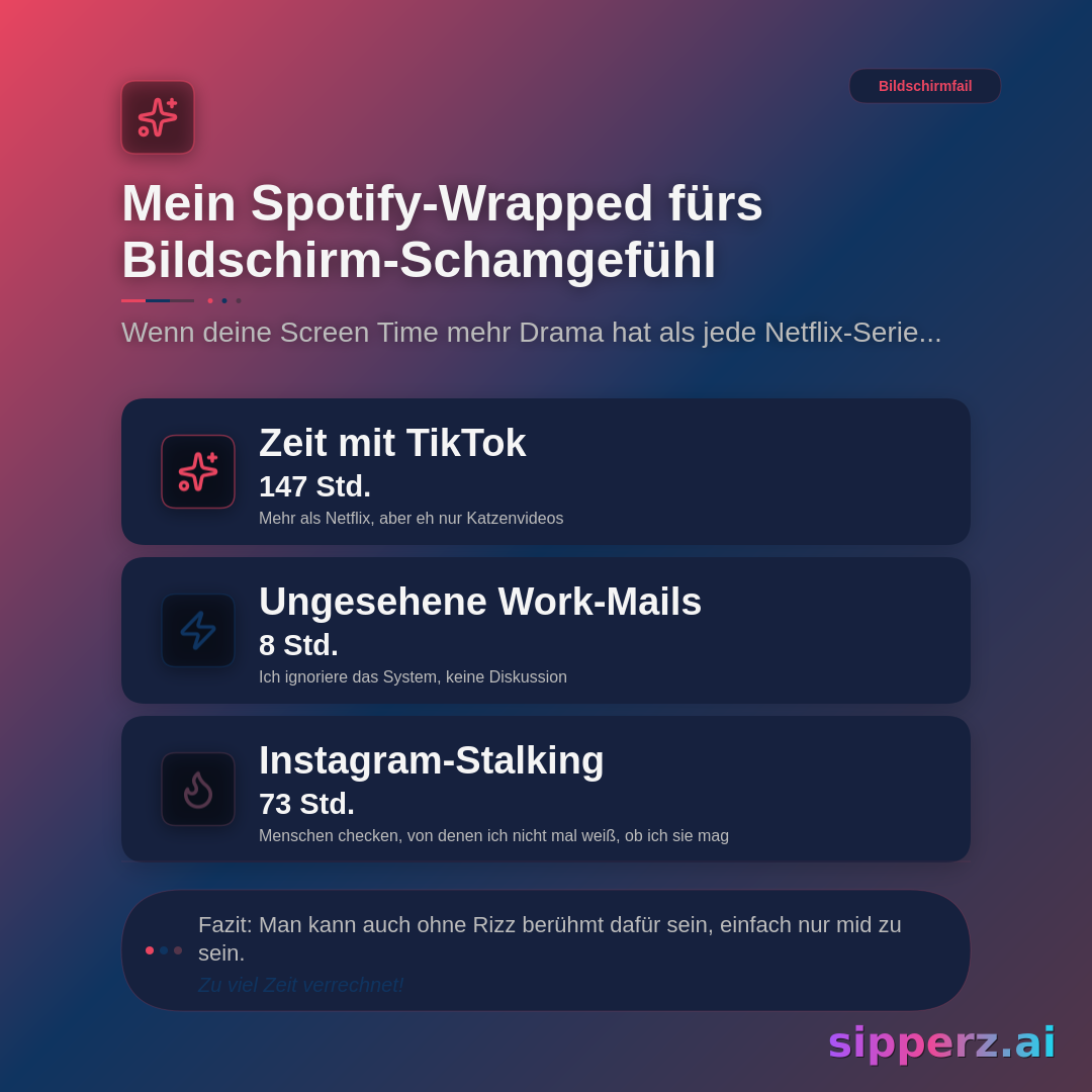 a Spotify-Wrapped-style recap of my deeply embarrassing screen time