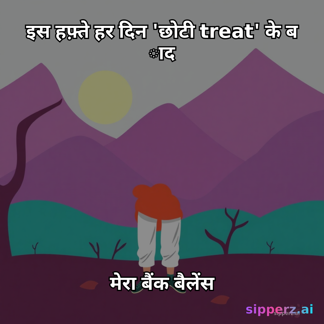 इस हफ़्ते हर दिन 'छोटी treat' के बाद मेरा बैंक बैलेंस
