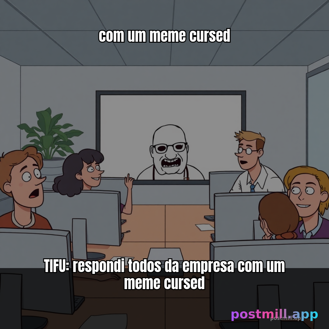 TIFU: respondi todos da empresa com um meme cursed