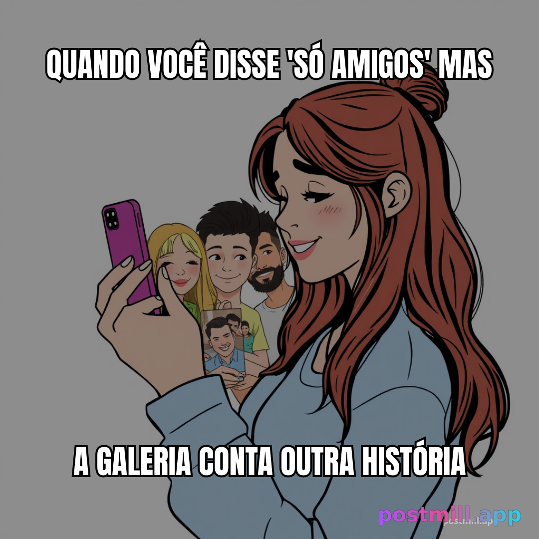 quando você disse 'só amigos' mas a galeria conta outra história