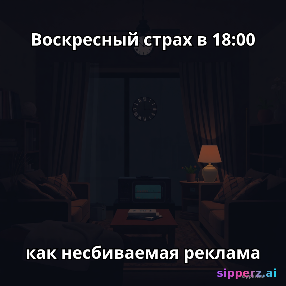 воскресный страх в 18:00 как несбиваемая реклама