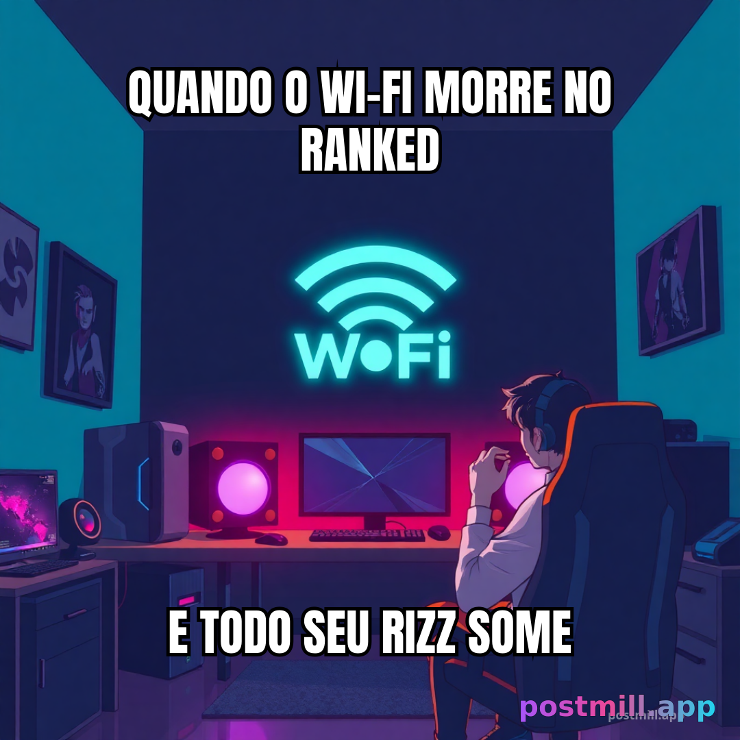 quando o Wi-Fi morre no ranked e todo seu rizz some