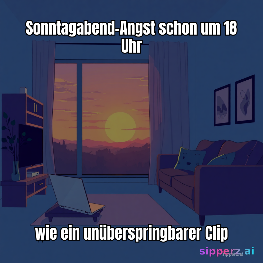 Sonntagabend-Angst schon um 18 Uhr wie ein unüberspringbarer Clip
