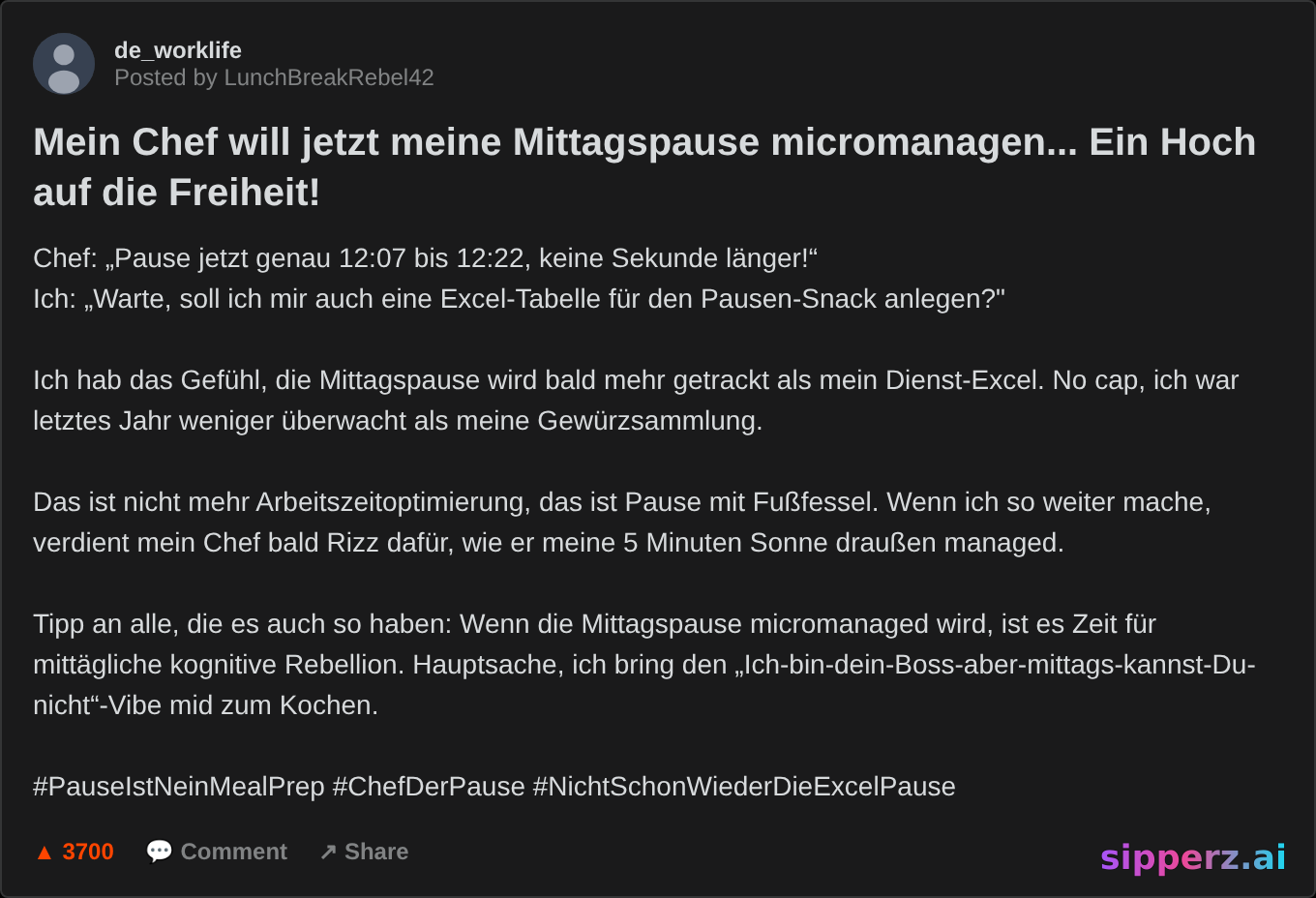 böswillige Compliance: Chef will meine Mittagspause micromanagen
