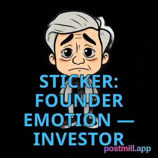 sticker: founder emotion — investor ghosted me, read receipt hell, transparent