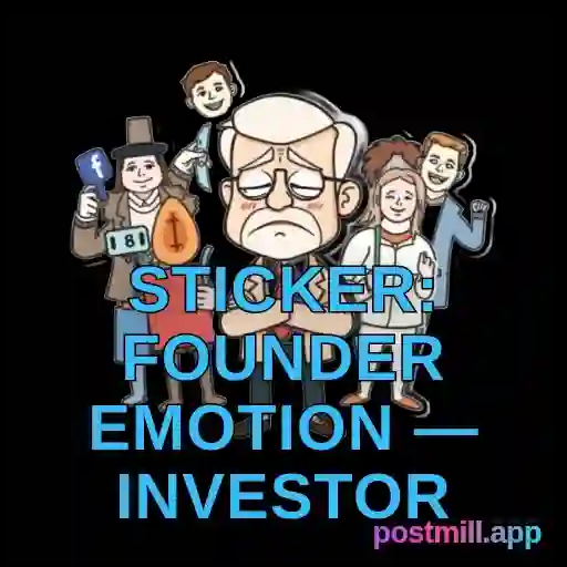sticker: founder emotion — investor ghosted me, read receipt hell, transparent
