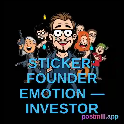 sticker: founder emotion — investor ghosted me, read receipt hell, transparent
