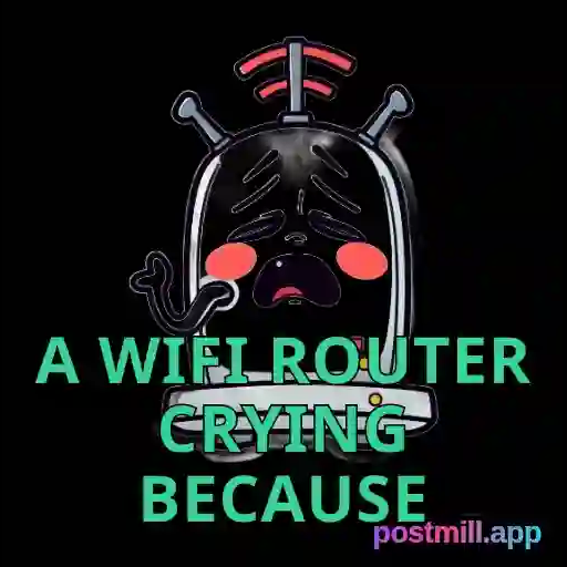 a wifi router crying because the connection dropped