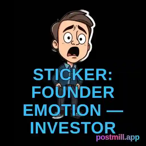 sticker: founder emotion — investor ghosted me, read receipt hell, transparent