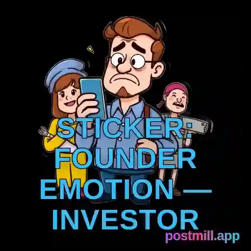 sticker: founder emotion — investor ghosted me, read receipt hell, transparent