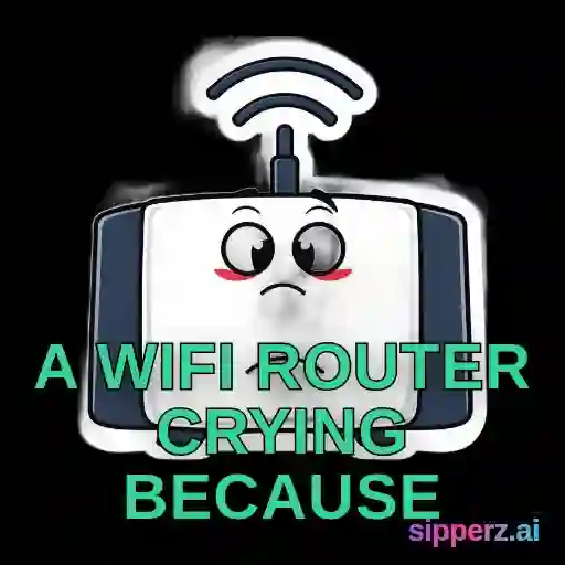 a wifi router crying because the connection dropped