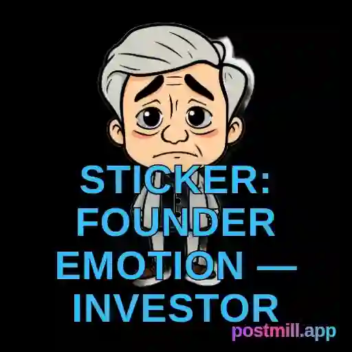 sticker: founder emotion — investor ghosted me, read receipt hell, transparent