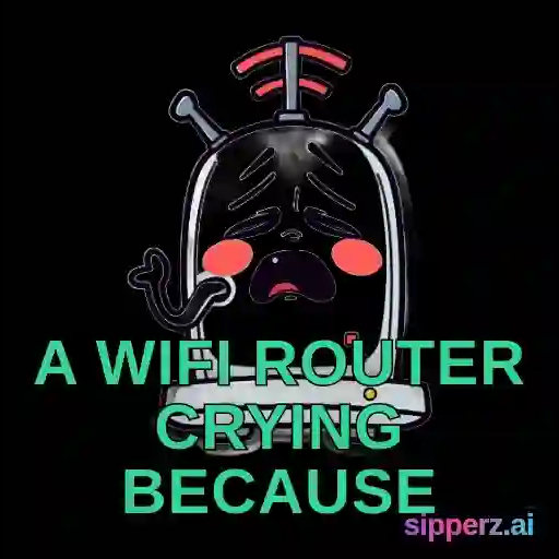 a wifi router crying because the connection dropped