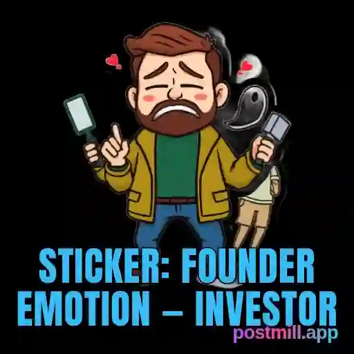 sticker: founder emotion — investor ghosted me, read receipt hell, transparent
