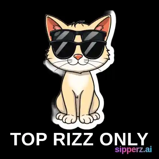 a cat with maximum rizz